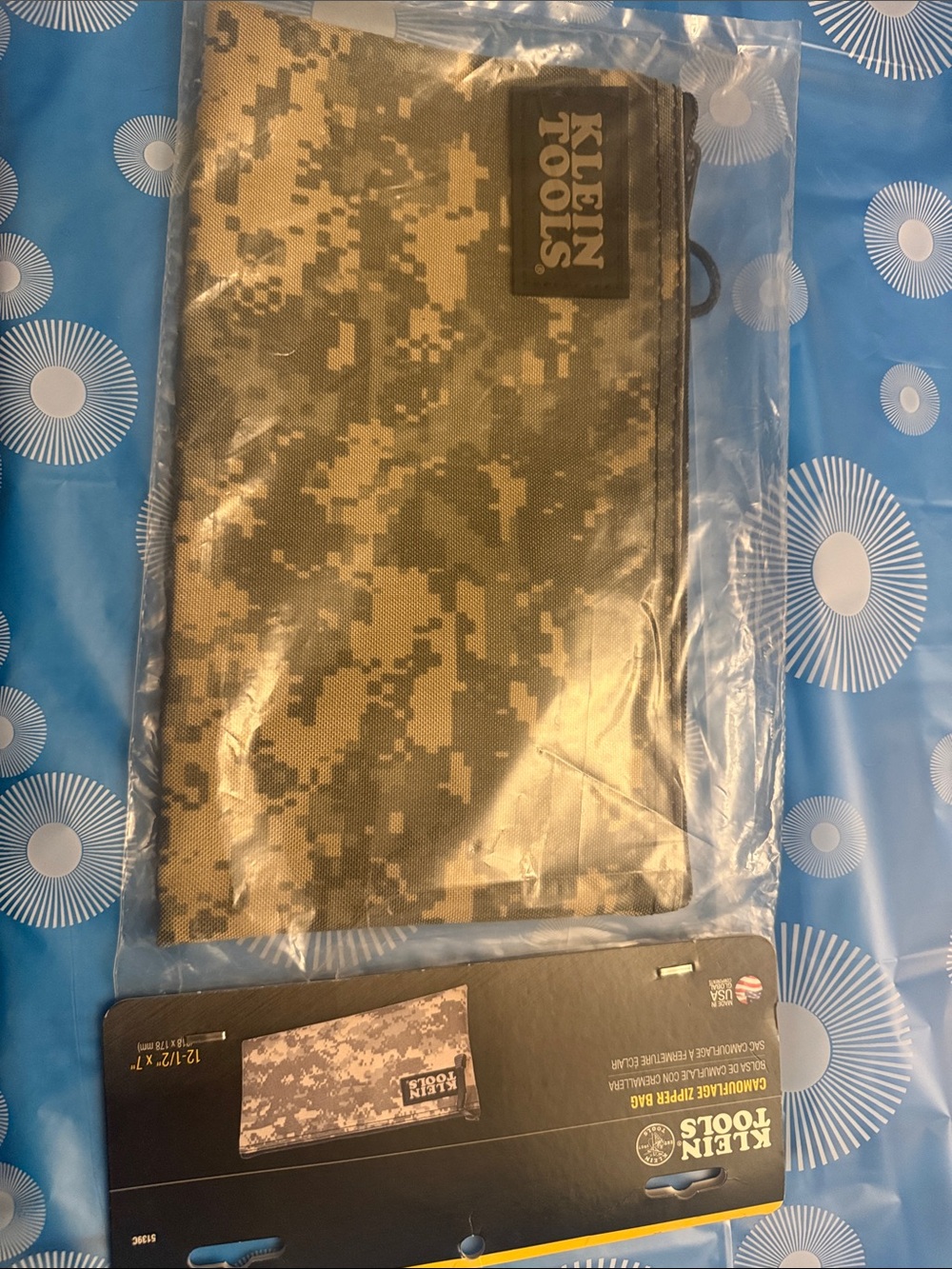 Klein Tools Men's Camo Zipper Tool Pouch - Green Digital Camo